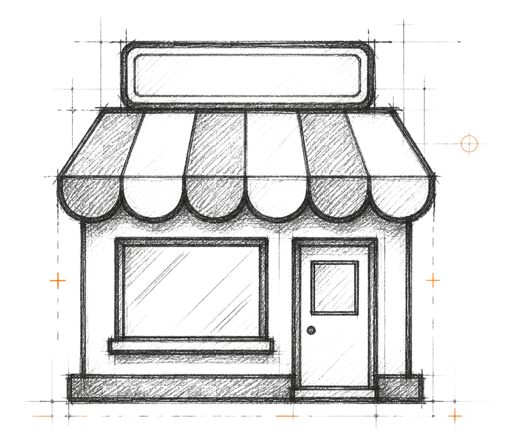 Storefront Graphics sketch icon