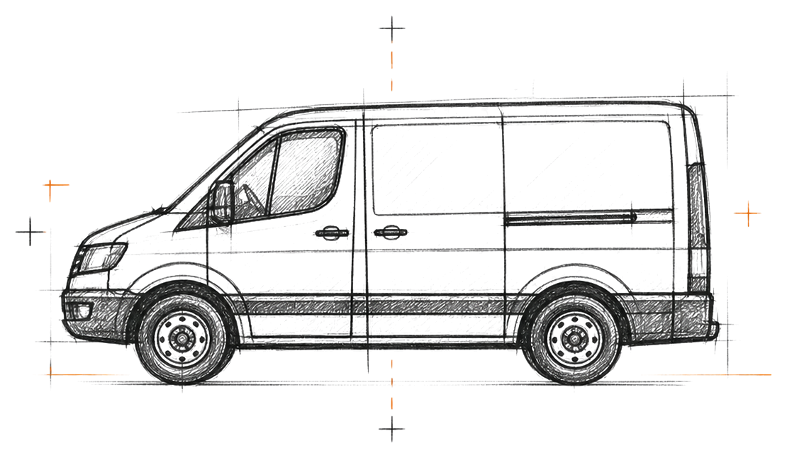 Truck / Van Graphics sketch icon